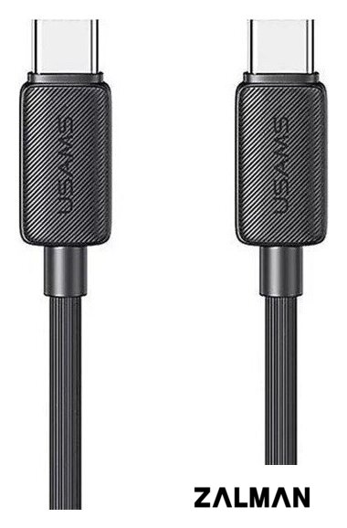 Кабель Usams US-SJ696 USB Type-C - USB Type-C (2 м, черный)