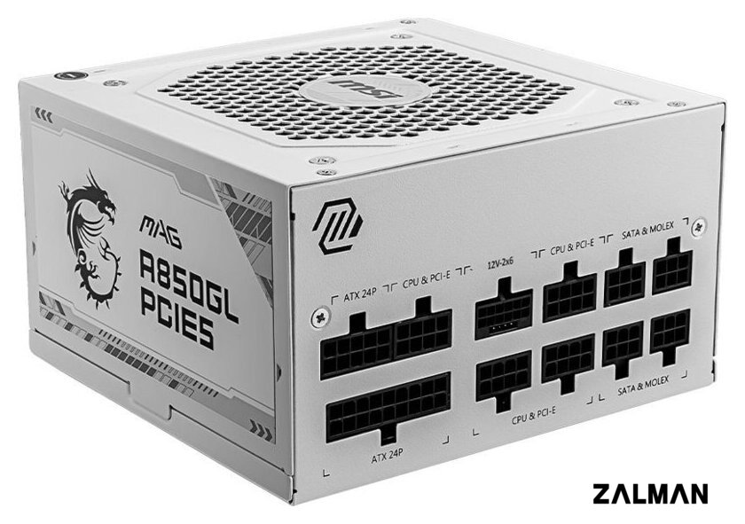 Блок питания MSI MAG A850GL PCIE5 WHITE