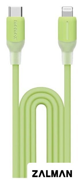 Кабель Momax DL53G 1-Link Flow LC USB Type-C - Lightning (1.2 м, зеленый)