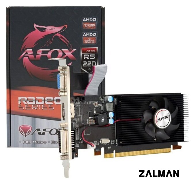 Видеокарта AFOX Radeon R5 220 1GB DDR3 AFR5220-1024D3L5
