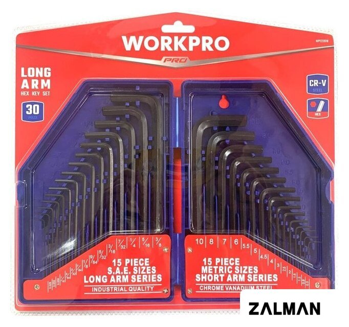 Набор ключей Workpro WP222018 (30 предметов)