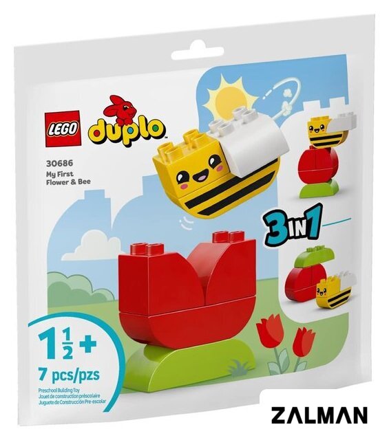Конструктор LEGO Duplo 30686 Мой первый цветок и пчелка