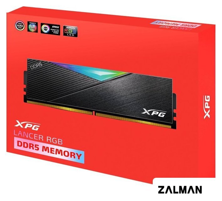 Оперативная память ADATA XPG Lancer RGB 2x16ГБ DDR5 8000 МГц AX5U8000C3816G-DCLARBK