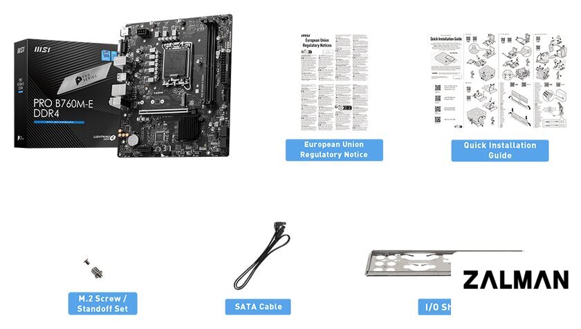 Материнская плата MSI Pro B760M-E DDR4