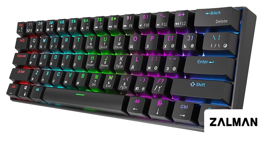Клавиатура Royal Kludge RK61 RGB (черный, RK Red)
