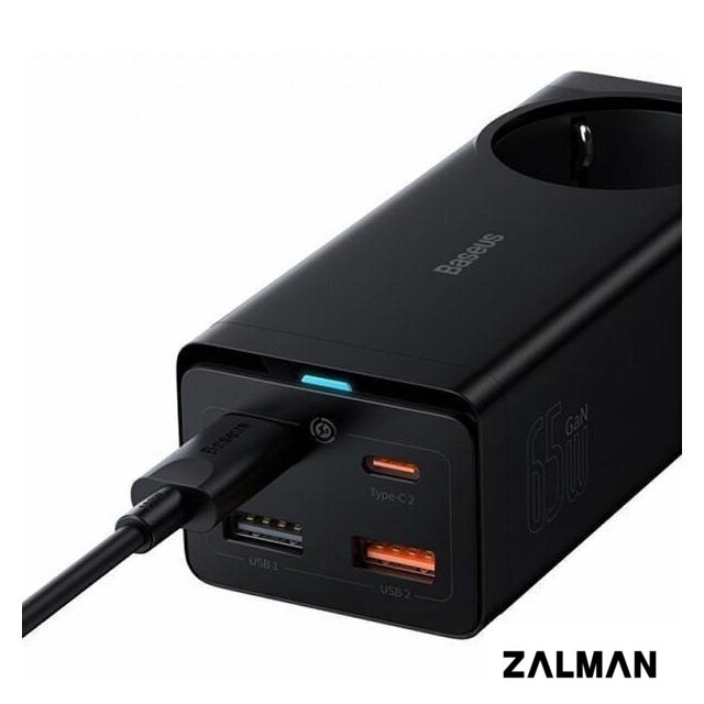 Сетевое зарядное Baseus GaN3 Pro Desktop Powerstrip AC+2U+2C 65W PSZM000901