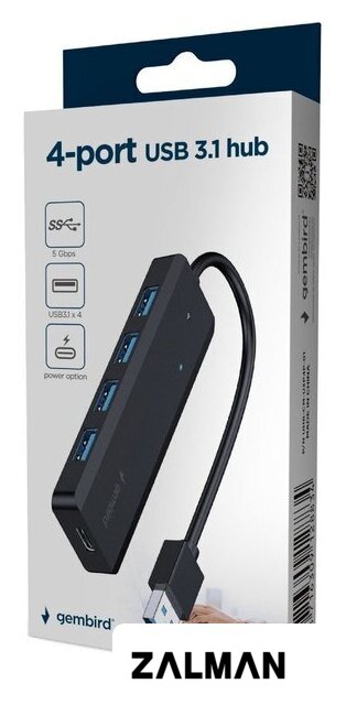 USB-хаб Gembird UHB-U3P4P-02