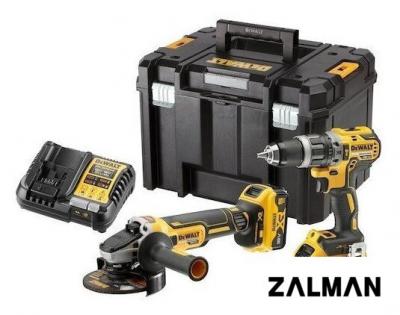 Наборы электроинструментов DeWalt DCK2080P2T (шуруповерт, болгарка, 2 АКБ, кейс)