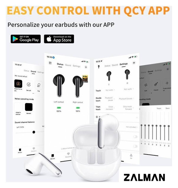 Наушники QCY AilyBuds Pro (белый)