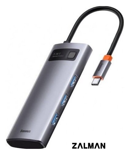 USB-хаб Baseus Metal Gleam Series Multifunctional HUB Type-C Hub Docking Station CAHUB-CX0G