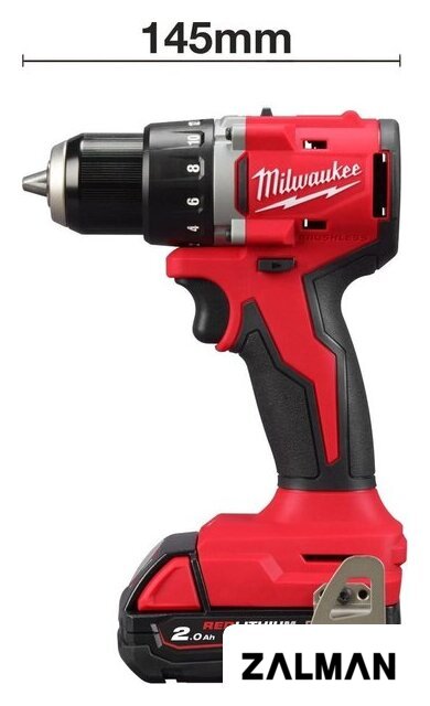 Дрель-шуруповерт Milwaukee M18 M18BLDDRC-202C 4933492833 (с 2-мя АКБ 2 Ач, кейс)