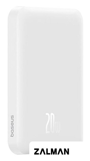 Внешний аккумулятор Baseus Magnetic Mini Wireless Fast Charge Power Bank 20W 5000mAh (белый)