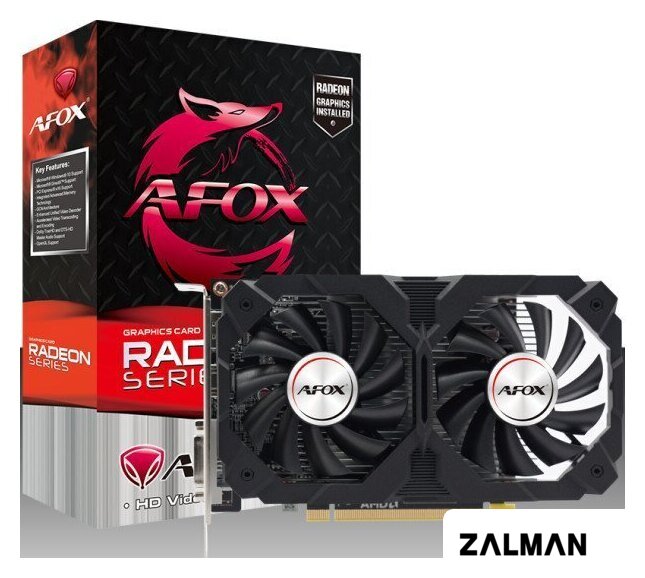 Видеокарта AFOX Radeon RX 550 2GB GDDR5 AFRX550-2048D5H2-V4
