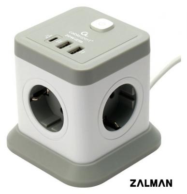 Сетевой фильтр Cablexpert TWR-4-CU2-W-2