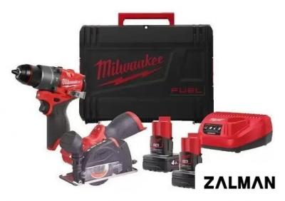 Наборы электроинструментов Milwaukee M12 FPP2G2-402X 4933480592 (шуруповерт, циркулярная пила, 2 АКБ, кейс)