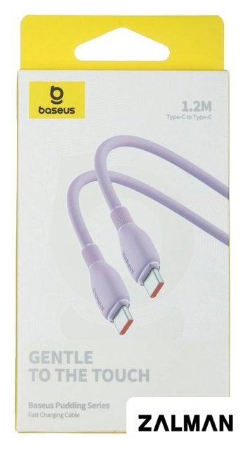 Кабель Baseus Pudding Series Fast Charging Cable 100W USB Type-C - USB Type-C (1.2 м, фиолетовый)