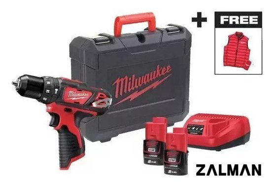 Ударная дрель-шуруповерт Milwaukee M12 BPDMC-202C 4933499465 (с 2-мя АКБ, кейс)