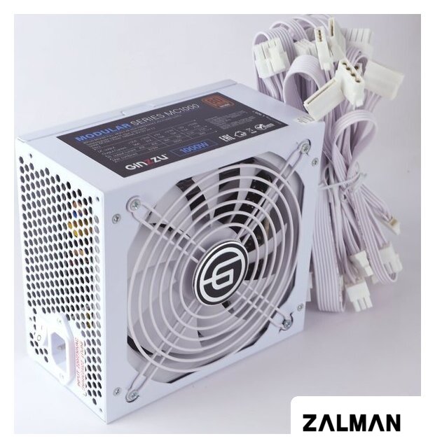 Блок питания Ginzzu MC1000 (белый)