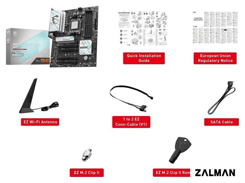 Материнская плата MSI B840 Gaming Plus WiFi