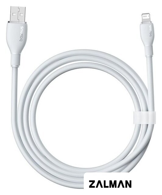 Кабель Baseus Pudding Series Fast Charging Cable 2.4A USB Type-A - Lightning (1.2 м, белый)