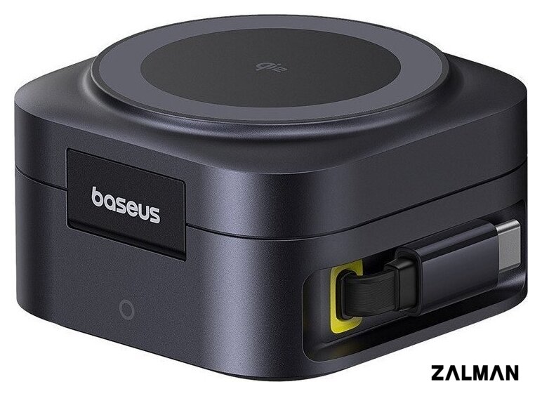 Сетевое зарядное Baseus PicoGo Series 2-in-1 Magnetic Wireless Charger Qi2 67W P10276800123-00 (черный)