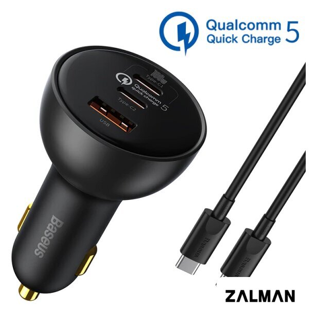 Автомобильное зарядное Baseus TZCCZM-0G