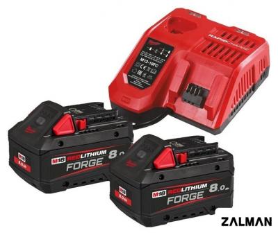 Аккумулятор с зарядным устройством Milwaukee M18FORGENRG-802 4933498612 (12-18В + 18В/8 Ач)