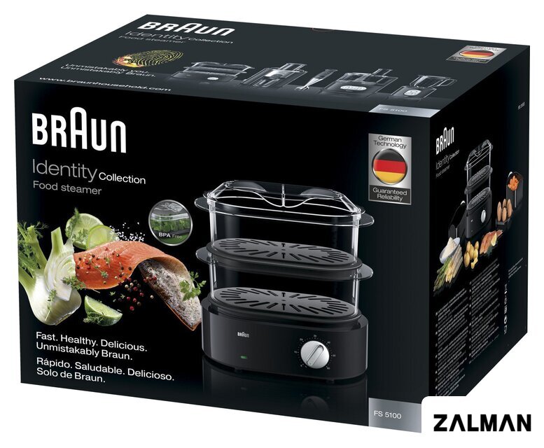 Пароварка Braun IdentityCollection FS 5100 Black