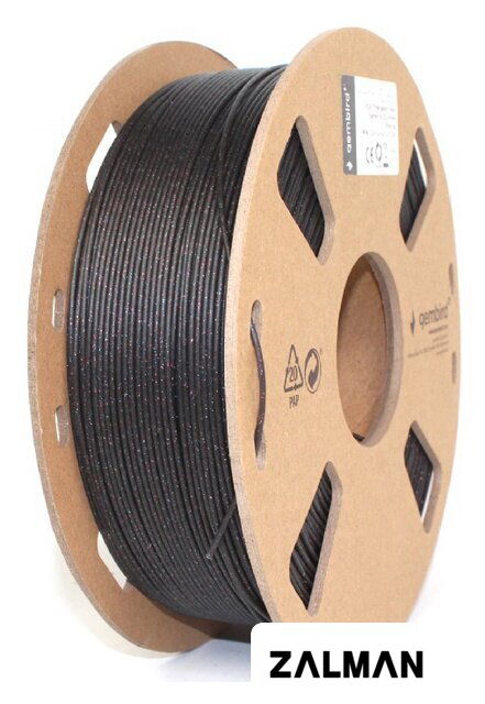 Пластик Gembird PLA 1.75 мм 1000 г 3DP-PLA-MX3-01-GBK (черный)