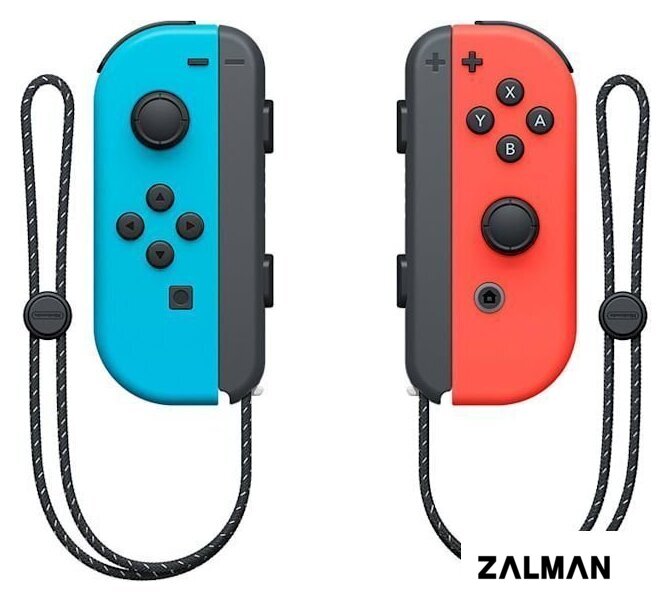 Игровая приставка Nintendo Switch OLED (черный, с неоновыми Joy-Con)