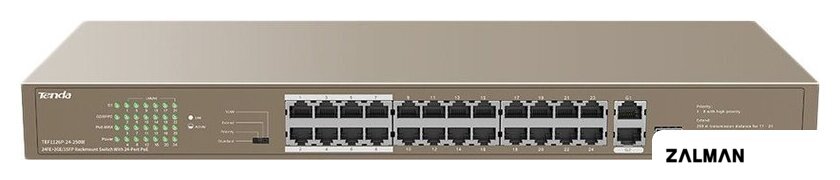 Неуправляемый коммутатор Tenda TEF1126P-24-250W