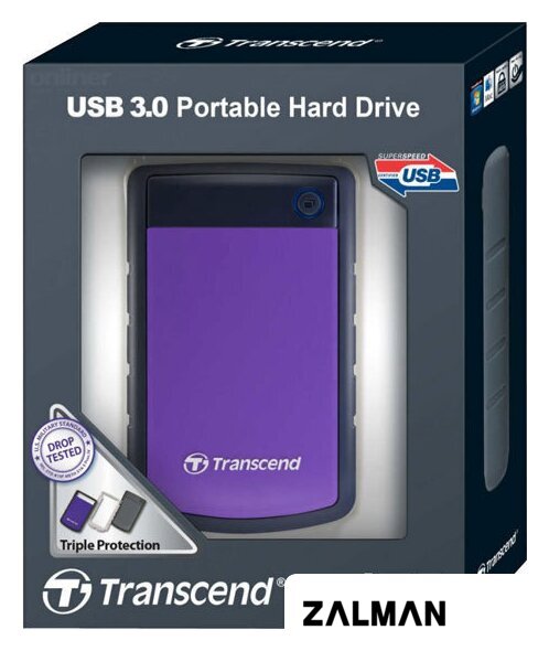Внешний накопитель Transcend StoreJet 25H3P 1TB (TS1TSJ25H3P)