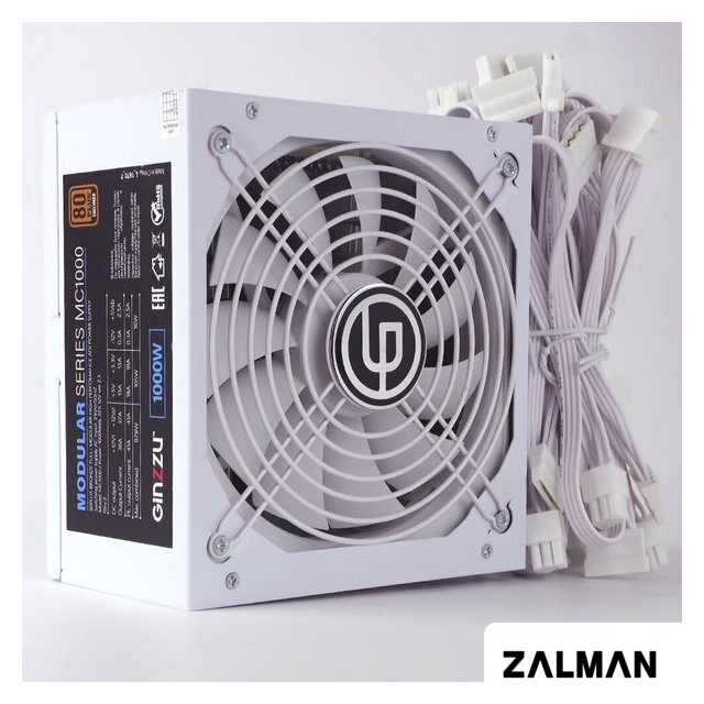 Блок питания Ginzzu MC1000 (белый)
