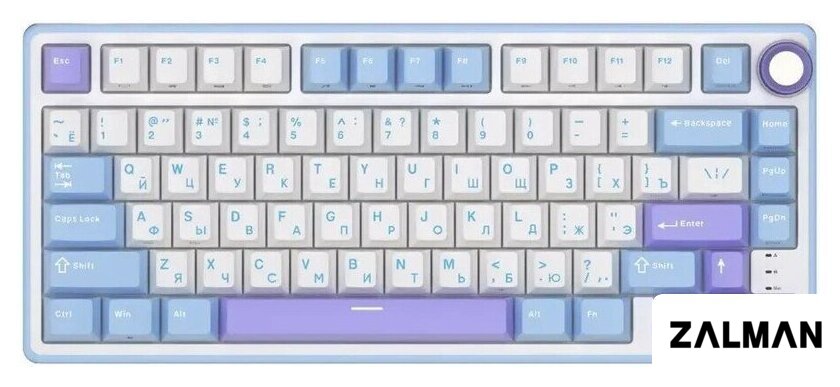 Клавиатура Royal Kludge R75 RGB Taro Milk (RK Silver)