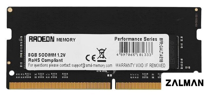 Оперативная память AMD Radeon R9 Gamer Series 4GB DDR4 SODIMM PC4-25600 R944G3206S1S-U
