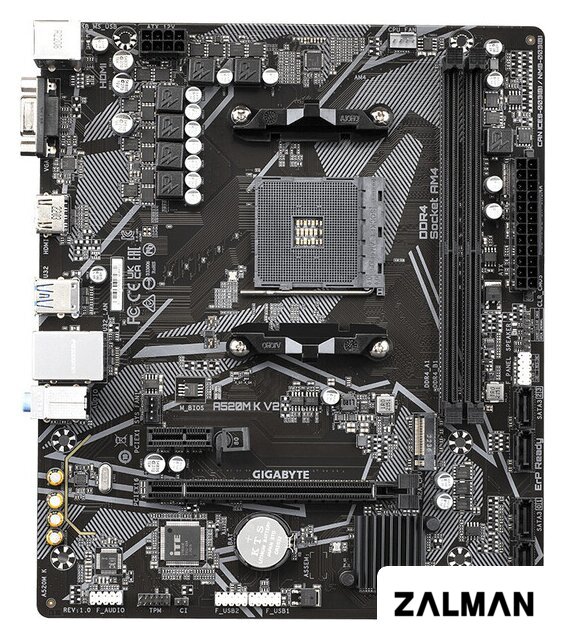 Материнская плата Gigabyte A520M K V2 (rev. 1.1)