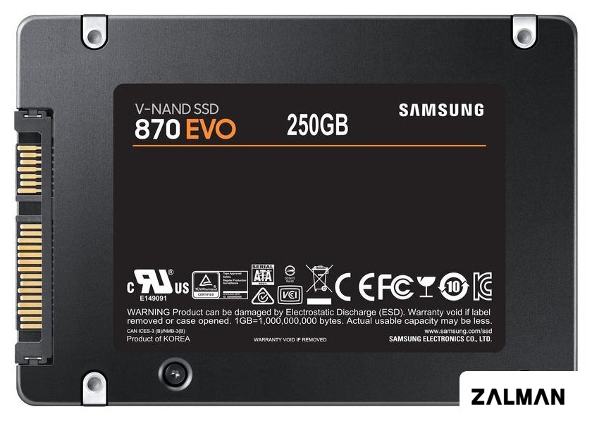 SSD Samsung 870 Evo 250GB MZ-77E250BW