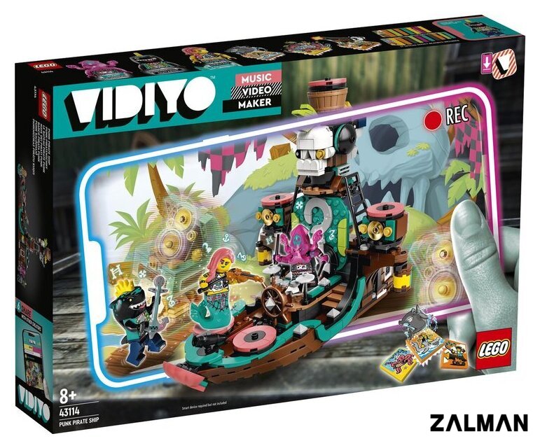 Конструктор LEGO Vidiyo 43114 Корабль Пирата Панка