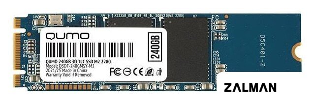 SSD QUMO Novation 3D TLC 240GB Q3DT-240GMSY-M2