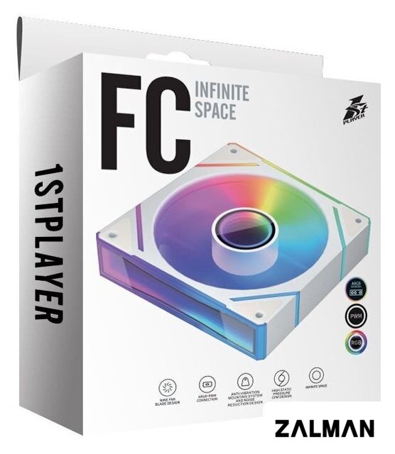 Вентилятор для корпуса 1stPlayer FC(AP) (белый)