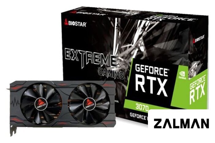 Видеокарта BIOSTAR GeForce RTX 3070 8GB GDDR6 VN3706RM82