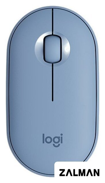 Мышь Logitech M350 Pebble (голубой)