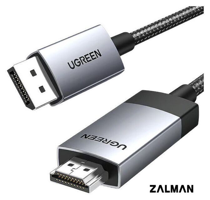 Кабель Ugreen DP119 15774 DisplayPort - HDMI (2 м, черный)