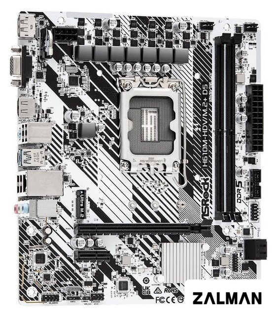 Материнская плата ASRock H610M-HDV/M.2+ D5