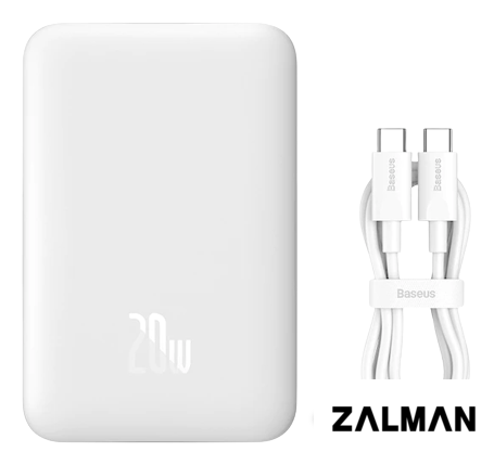 Внешний аккумулятор Baseus Magnetic Mini Wireless Fast Charge Power Bank 10000mAh 20W (белый)