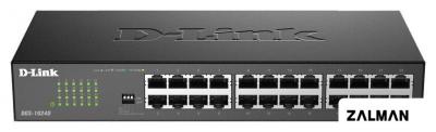 Неуправляемый коммутатор D-Link DGS-1024D/J1A