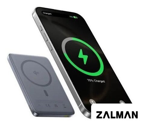 Внешний аккумулятор Baseus PicoGo AM41 Ultra-Slim Qi2 Magnetic Power Bank 10000mAh (серый)