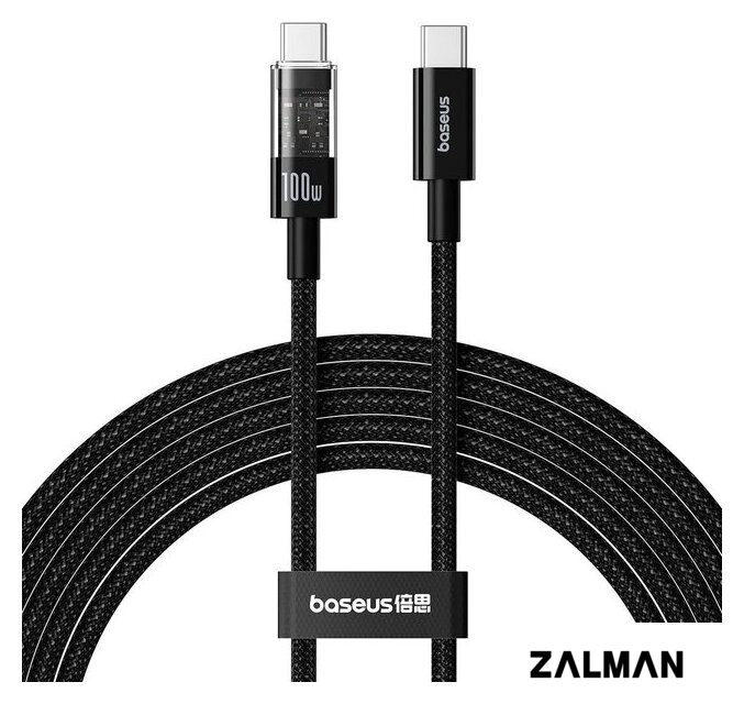 Кабель Baseus Gem Fast-Charging Data Cable 100W USB Type-C - USB Type-C (1 м, черный)