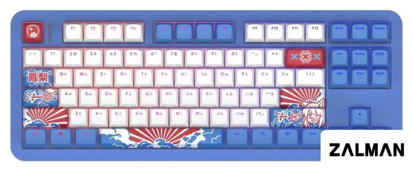 Клавиатура Red Square Alumix TKL Classic Pakuru (белый, g3ms Aquamarine)