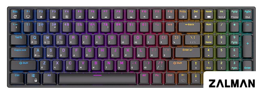 Клавиатура Royal Kludge RK100 RGB (черный, RK Red)